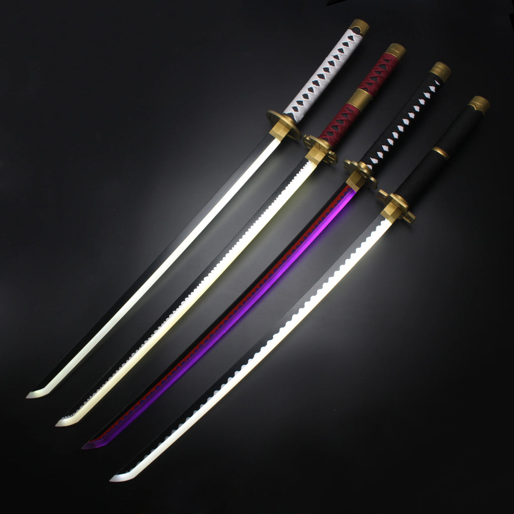 104cm / 41" Roronoa Zoro Katana LED Luminous Sword Role-Playing  Shusui Enma Kitetsu With Sword Holder And Belt