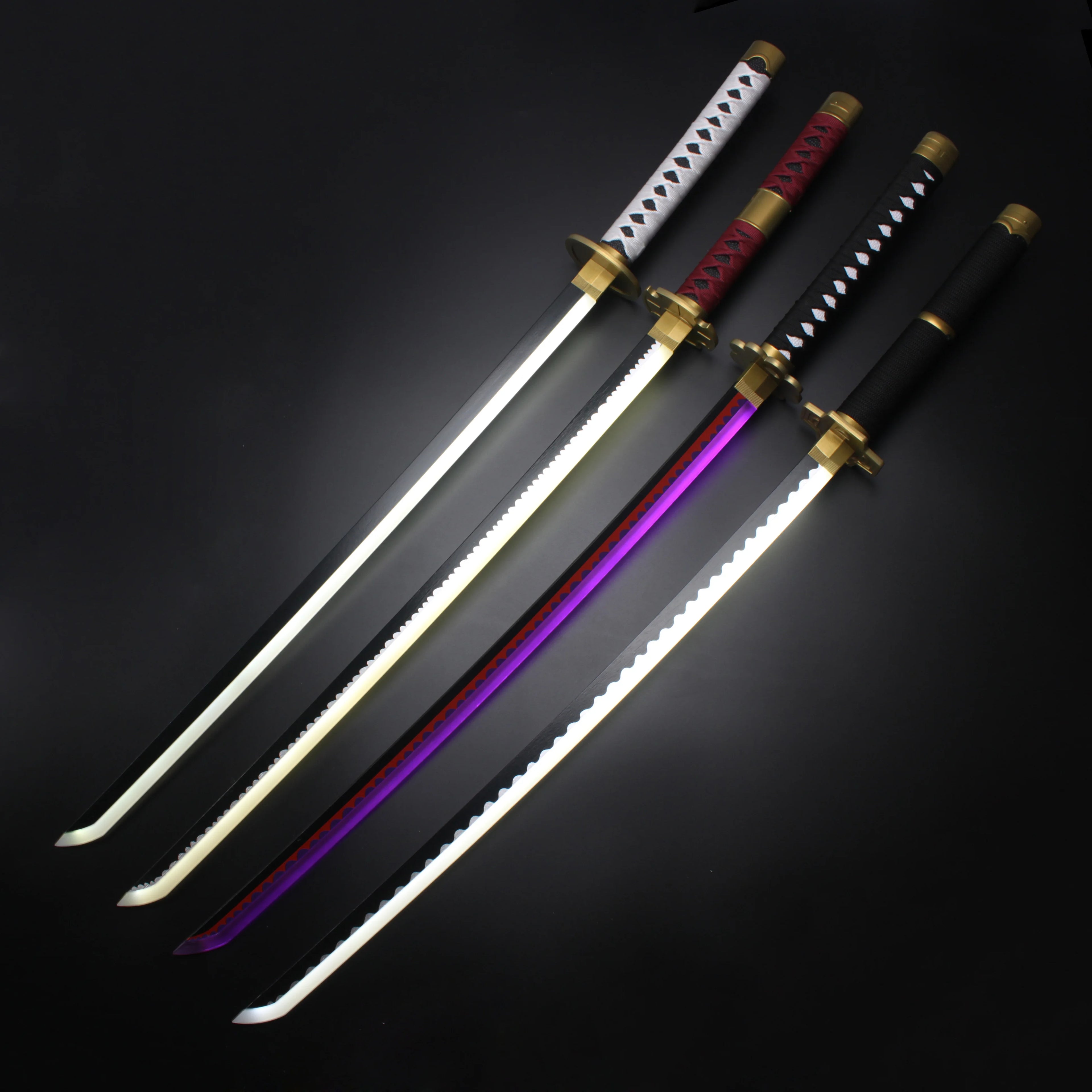 104cm / 41" Roronoa Zoro Katana LED Luminous Sword Role-Playing  Shusui Enma Kitetsu With Sword Holder And Belt