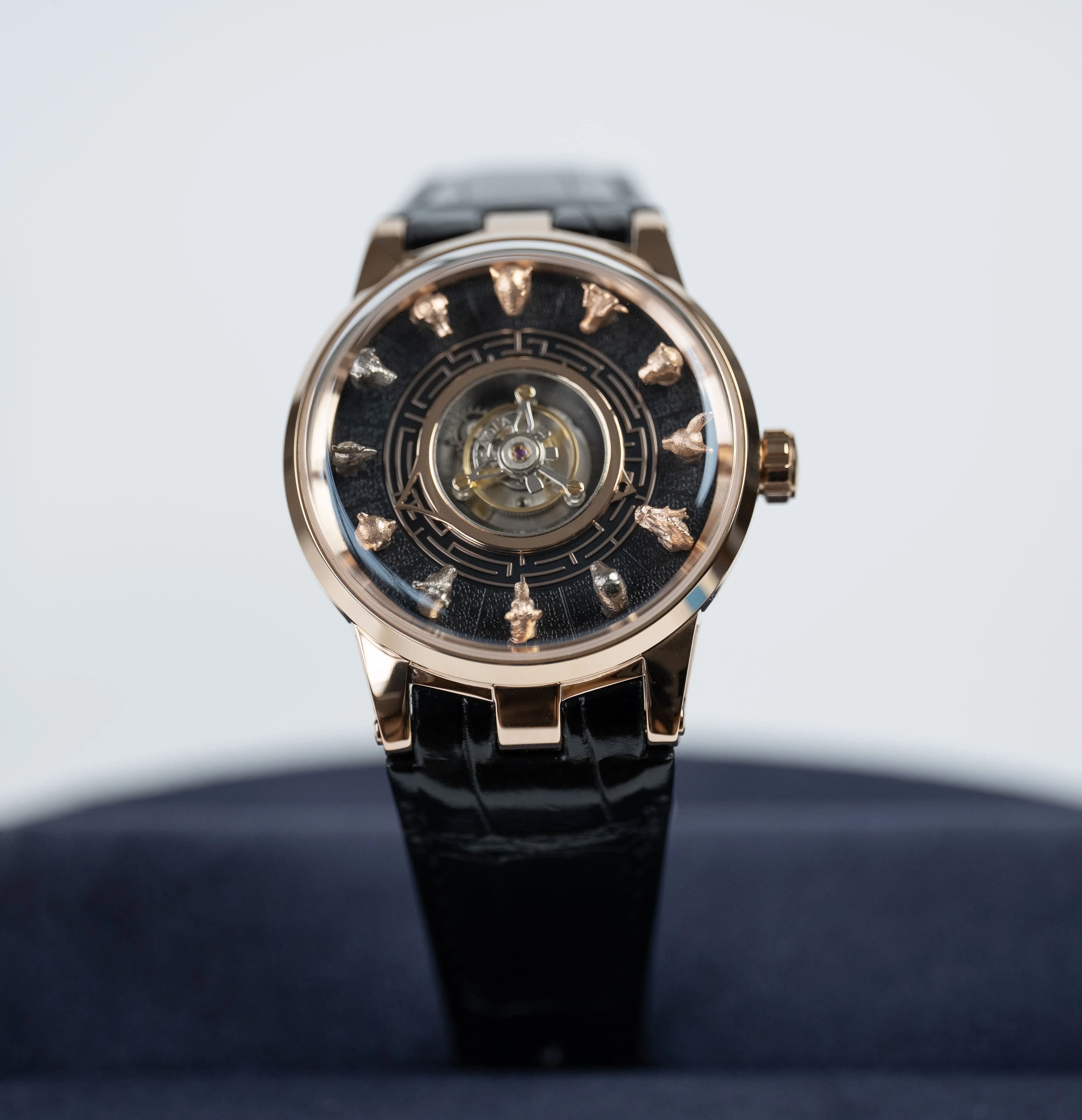 Haofa Center Tourbillon Watch 3D Chinese zodiac Animal Sculpture Manual Tourbillon Sapphire Waterproof Limited Watches Men 2000