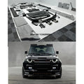 For Defender Upgrade MSY Style Carbon Fiber Body Kit with Front Lip Diffuser Spoiler Wheel Car Accessories