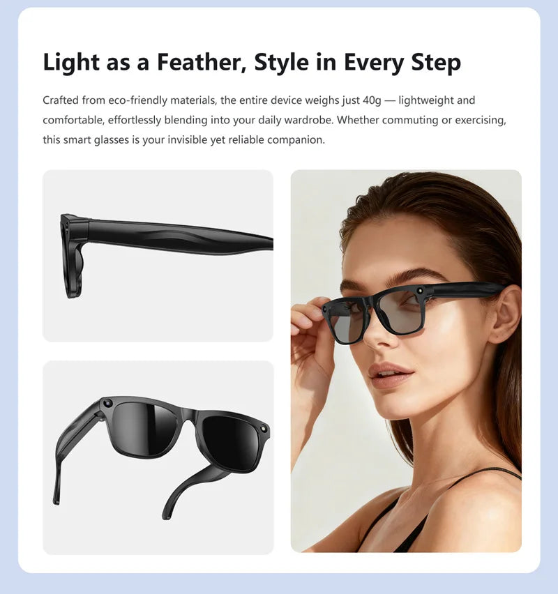 AI Smart 8K Glasses Chat Gpt Bluetooth Touch Sport Sunglasses 100mp Camera Bluetooth Calling Music Player For Men Women 2026 New