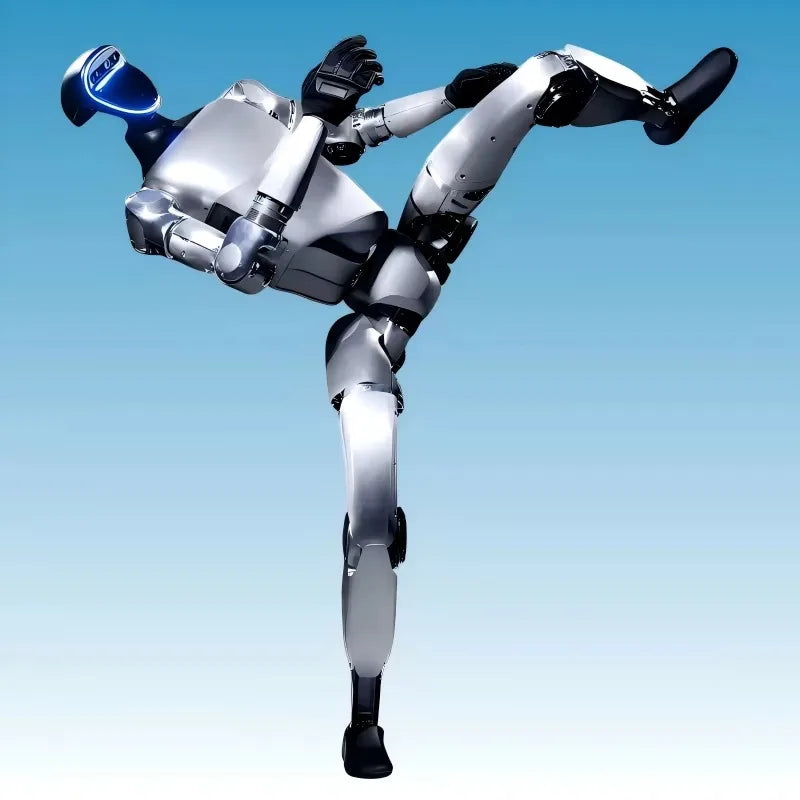 Programmable artificial intelligence robot embodies humanoid robot toy with pet battery