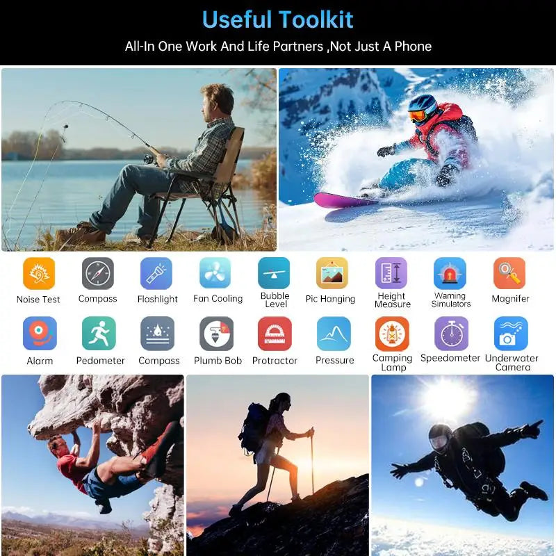 Unihertz Tank 4 pro Projector Rugged Phone 18GB+1TB/16GB+512GB Night Vision 6.73'' Dimensity 8300 11600mAh NFC 5G Snartphone