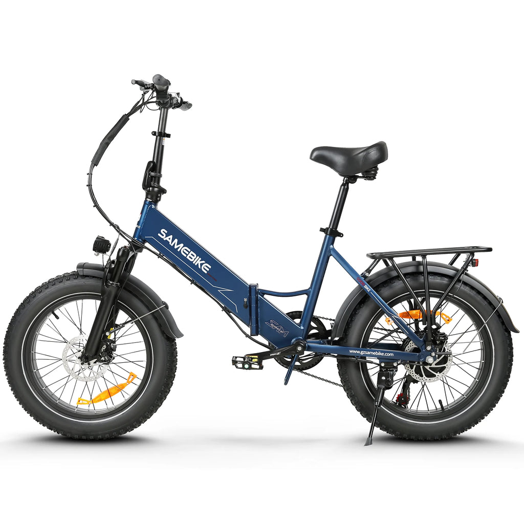 SAMEBIKE LOTDM200-II NFC Smart Key Electric Bicycle 750W 48V13AH Folding Electric Bike 20*4.0 Inch Fat Tire Mountain E-Bike