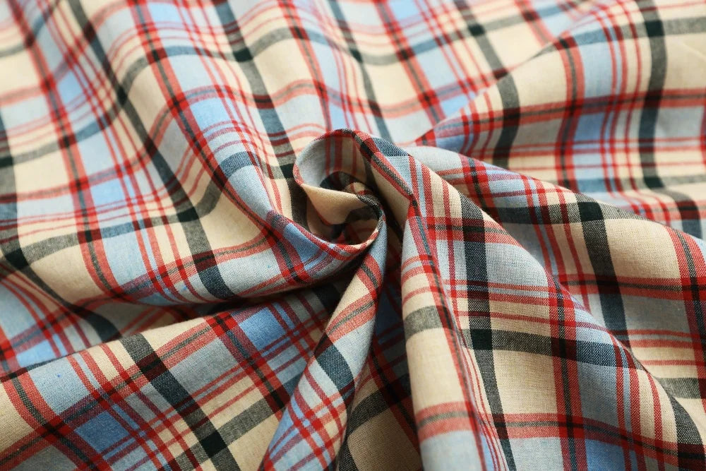 Cartoon Embroidery Short Sleeve Checked Shirt Mens Summer Retro Casual Spliced Lapel Single Breasted Half-Sleeve Plaid Shirts