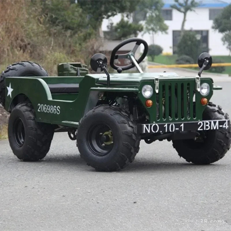 Electric Sightseeing Tour Car Adult Kart Four Wheels Off-Road Motorcycle ATV Farmer Car Racing