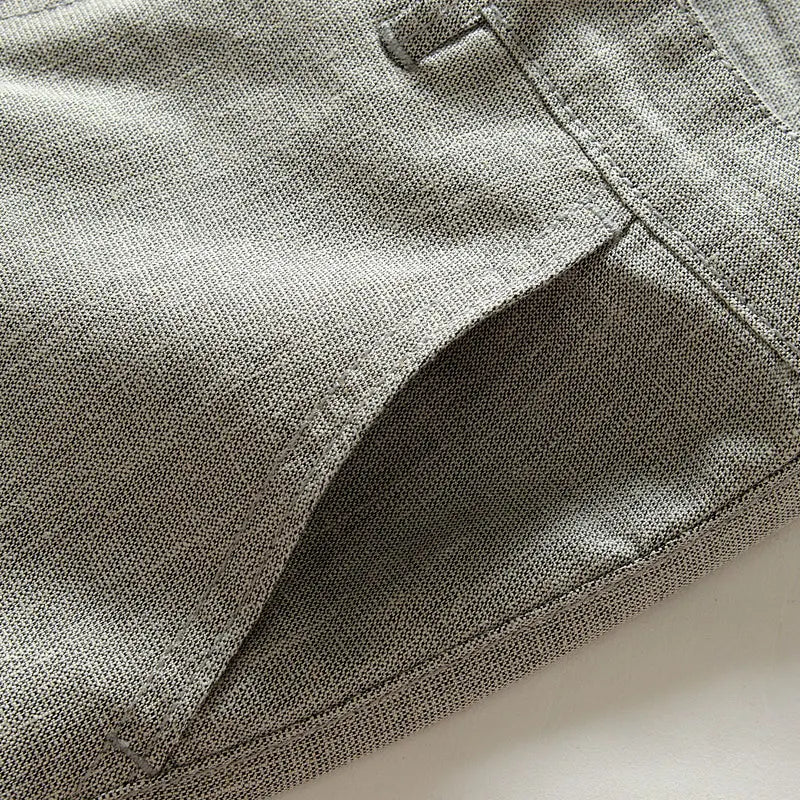 Summer dress pants for men Cotton Casual cargo Pants Man Straight Loose Suit pants Plaid Trousers Male Big size Brand Clothes