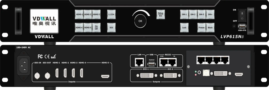 VDWALL LVP615 LVP615S/D/U LVP615N/S 2K led Video Processor for LED Display