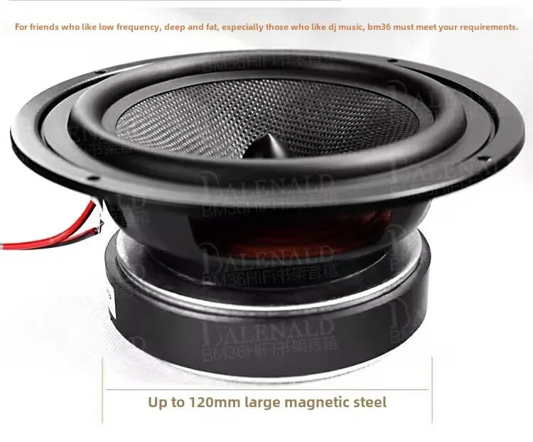 Bm36 High Fidelity Hifi Speaker Fever Level Passive Bookshelf Speaker Three-way Home Audio Sound Speaker
