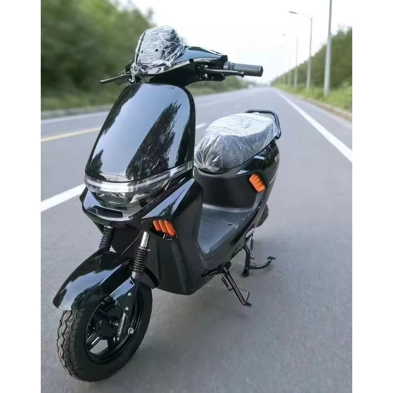 Electric motorcycle 1000W 72V 32AH with bumper, disc brake, designed for adult urban riding