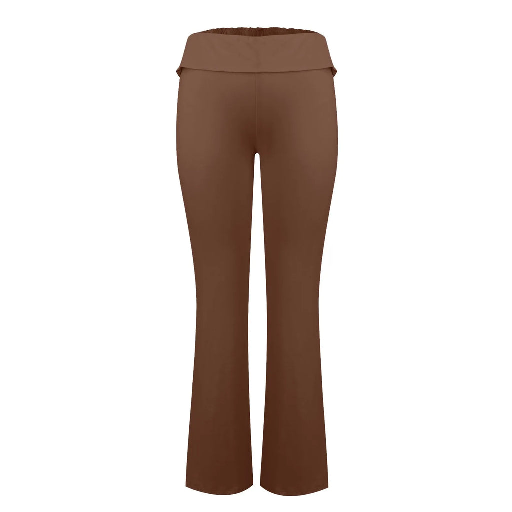 Women Flare Leggings High Waist Wide Leg Yoga Pants Seamless Fitness Workout Tights Gym Sports Trousers Casual Slimming Clothing