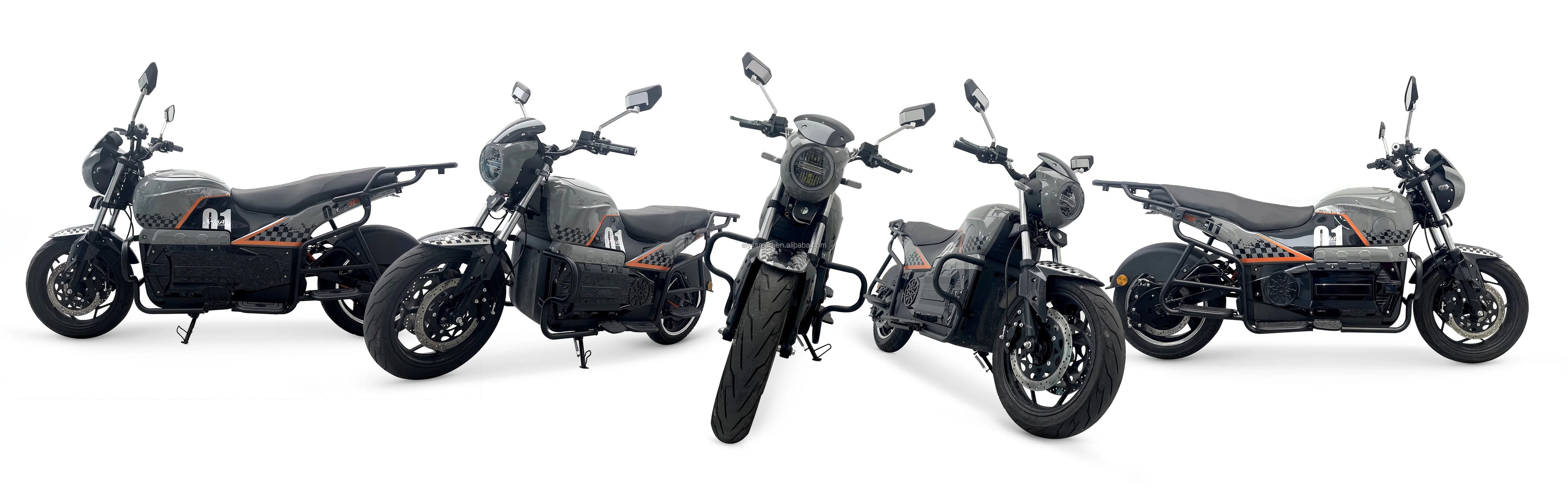 ATV&UTVElyx SU8 New 72V 3000W Big Power Electric Scooter Long Range Without Battery Charger Adult Electric Bike Motorcycle for S