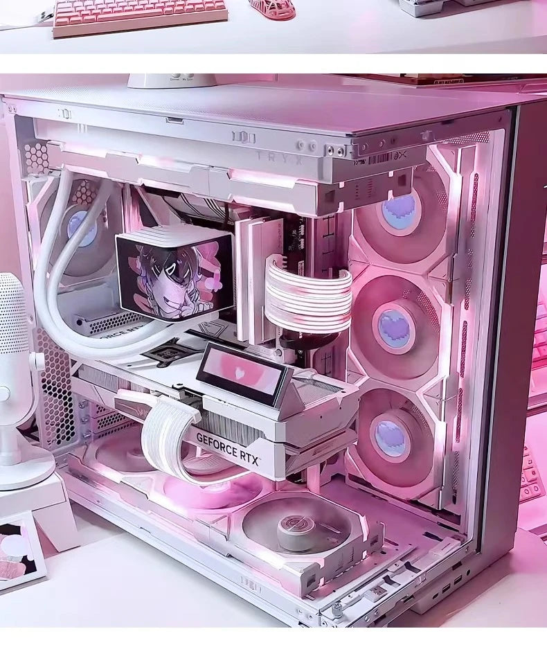 O11D EVO pure white high-end sea view room computer host 9800X3D high-value desktop computer
