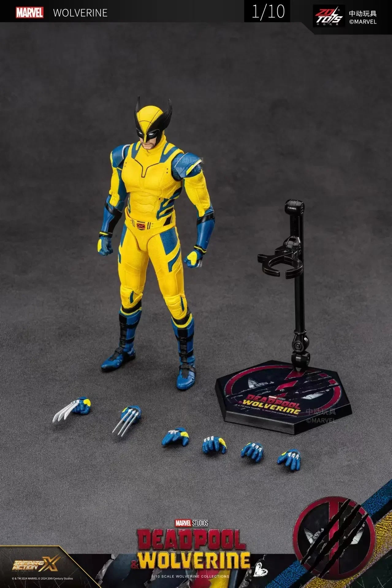 2025 Deadpool & Wolverine Movie SHFiguarts Action Figure 1/10 ZD Original X-Men Dogpool Model