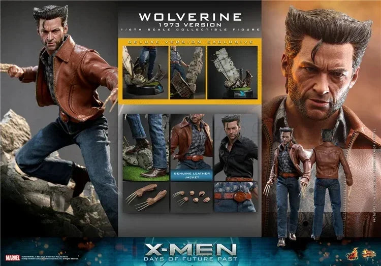 【MT】Hot Toys MMS660 Marvel  X-Men 1973 Version Wolverine Hugh Jackman Full Set Model 12In Soldier 1/6 Action Figure Movable