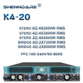 ShennDare K430 Professional Digital High-Power Amplifier 2Ohm 4x6500W Stable Operation DJ Subwoofer Amplifier Speaker Class D