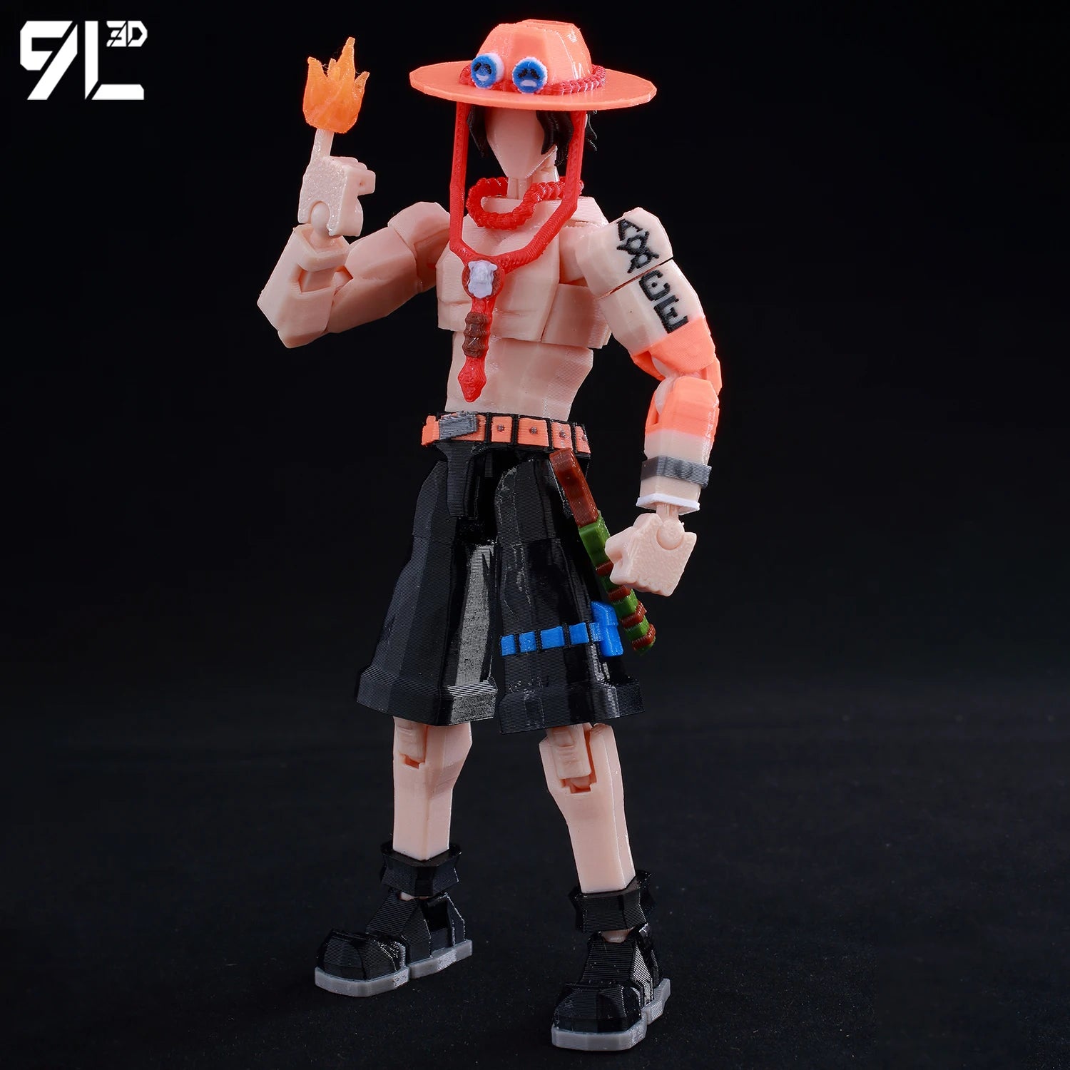 9L3D Printed Anime One Piece Naruto Demon Slayer Dummy13 Lucky T13 Movable Shapeshift Action Figures Mannequin Toys Collectors