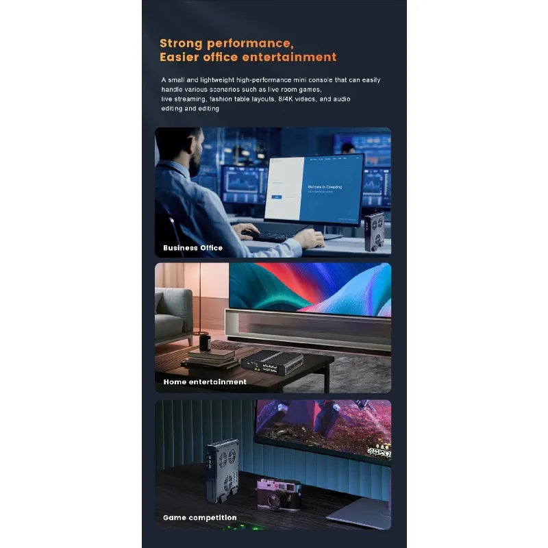 Desktop mini computer host full set of 13th generation i7/i9 high-end i5 e-sports game book