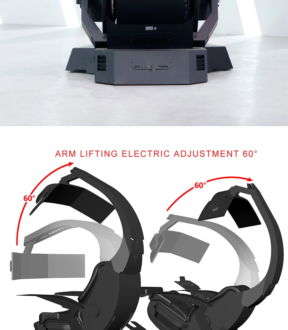 Hot Sale Silla Gamer Workstation zero Gravity Recliner RGB LED Light Speaker predator Scorpion Cockpit Gaming Chair