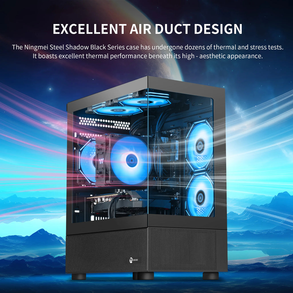 Ningmei Lumishore Gaming PC AMD Ryzen 5 5500 NVIDIA GTX 1660 Super 16GB RAM 1TB SSD Windows 11 Wifi PC Gaming