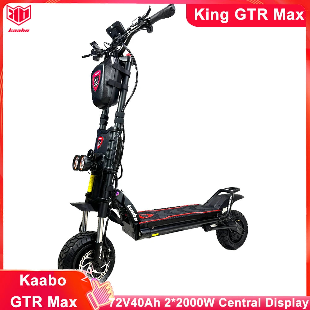 Original Newest Kaabo Wolf King GTR Max 72V 40Ah Battery 72V 100A 2-in-1 FOC Controller TFT display IPX7 Kaabo Electric Scooter