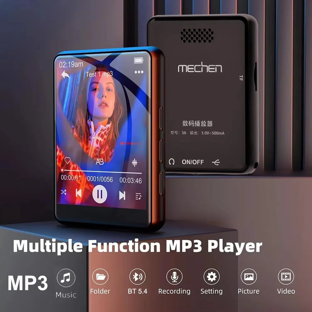 128GB Camera Mp4 Player Bluetooth Wifi Android Touch Screen Hifi Sound Music Recorder Video Mp3 Mp4 Player With Speaker FM Radio