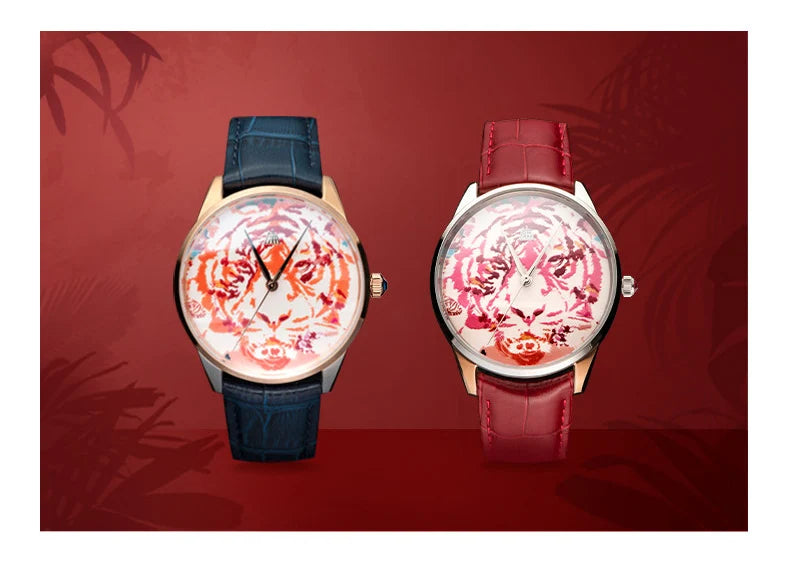 Shanghai Watch Men's Luminous Painted Mechanical Watch THE BUND Collection Automatic Watches Limited Edition Sapphire Watch 22LM