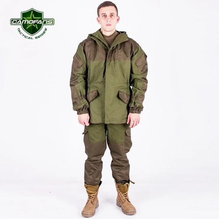 Hunting Clothes Set Gorka-3 Russian Mountain Tactical Suit Горка Camo Combat Uniform Men Outdoor Training Jacket Clothing Suits