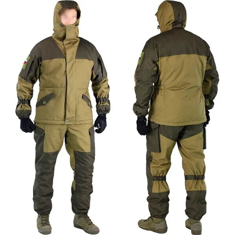 Hunting Clothes Set Gorka-3 Russian Mountain Tactical Suit Горка Camo Combat Uniform Men Outdoor Training Jacket Clothing Suits