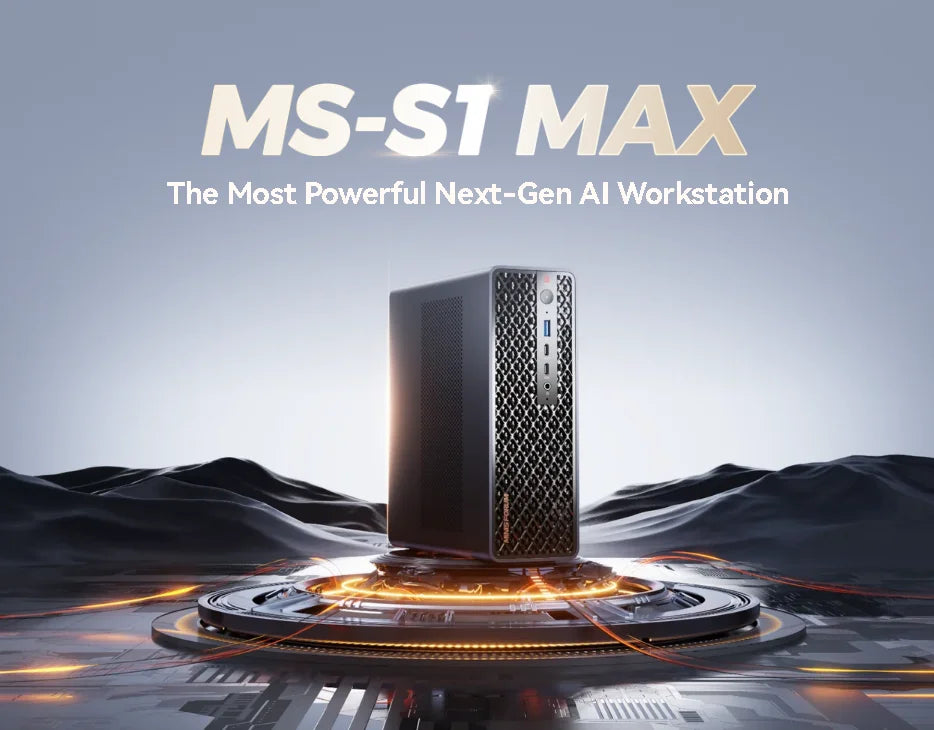 MS-S1 MAX for Mini PC Desktop Computer with 128GB RAM 2TB Storage High Performance Small Form Factor Home Office Gaming