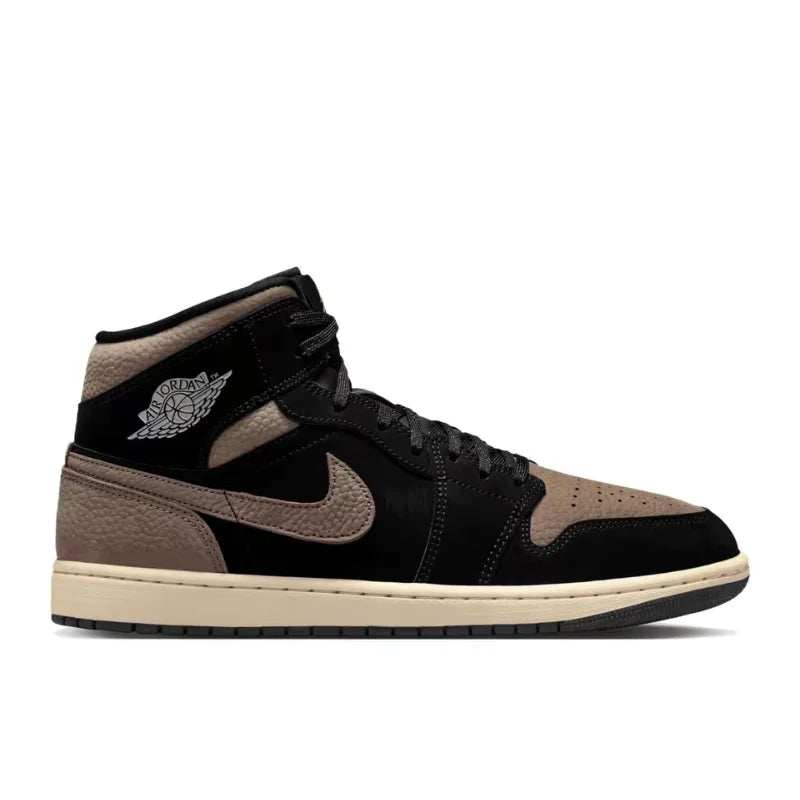 Nike Air Jordan 1 Retro Classic Comfortable Durable Lightweight Athletic Wear Basketball Shoes Men's Brown Black IB7110-002