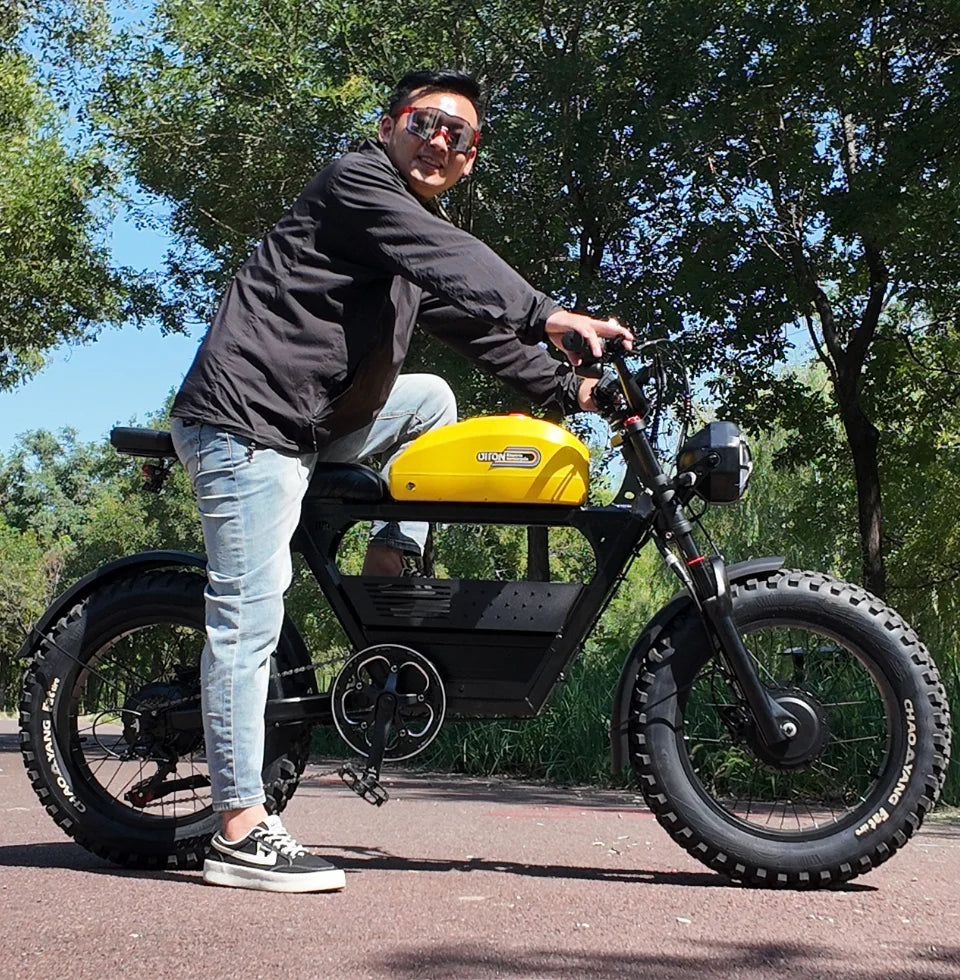 2025 AKEZ All-Terrain Off-Road E-Bike - 3000W Super Dual Motor, 48V 26Ah Battery, 20'' Fat Tires & Full Suspension, Fast Electri