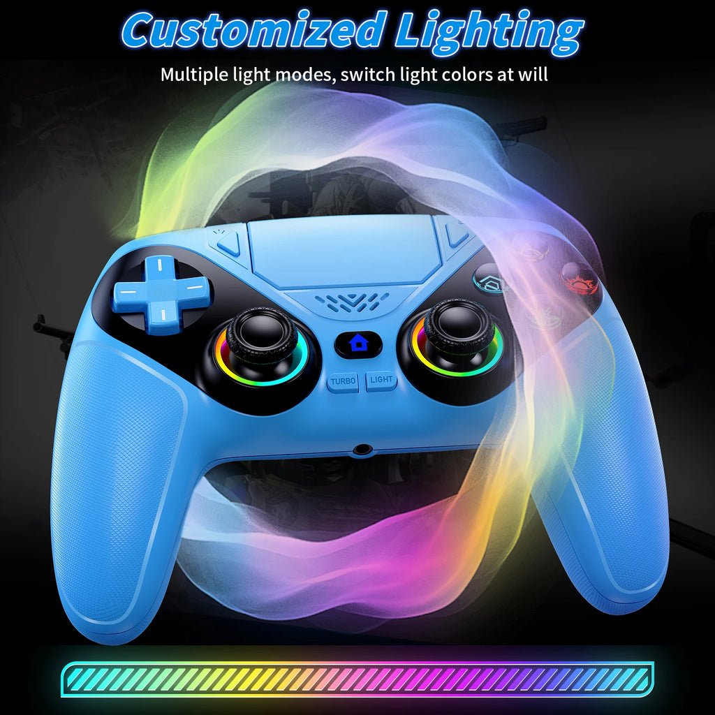 Gamepad For Playstation 5 Wireless Controller PS5/PC Console Gaming With Turbo Dual Sense Vibrate Programming RGB