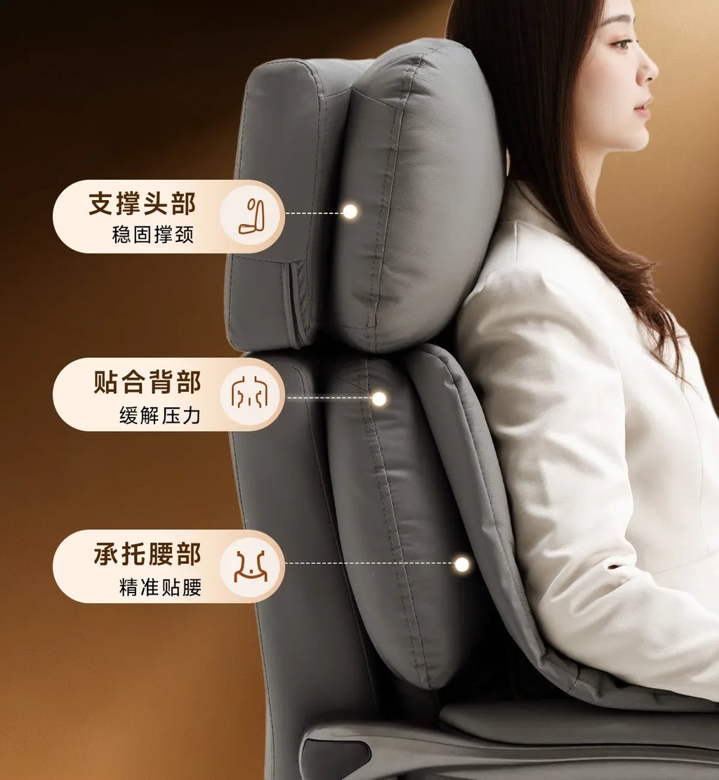 Hot sales Multi functional genuine leather elegant luxury gaming chairs cadeira gamer home furniture Ergonomically designed offi