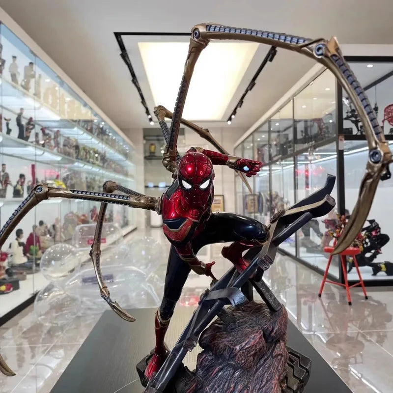 New Product In Stock Spider Man Figurine Avengers: Endgame Peripheral Steel Battle Suit Model Ornament Birthday Gift