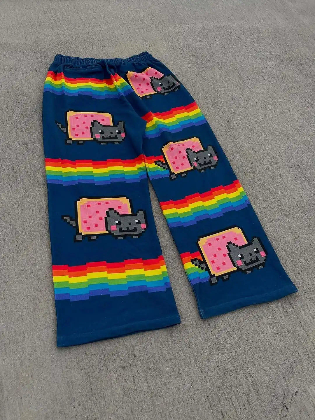 Jojo Bizarre Adventure Y2k Pants Baggy Men Elastic Waist Streetwear Hip Hop Vintage Sweatpants Casual Pants Men Clothing