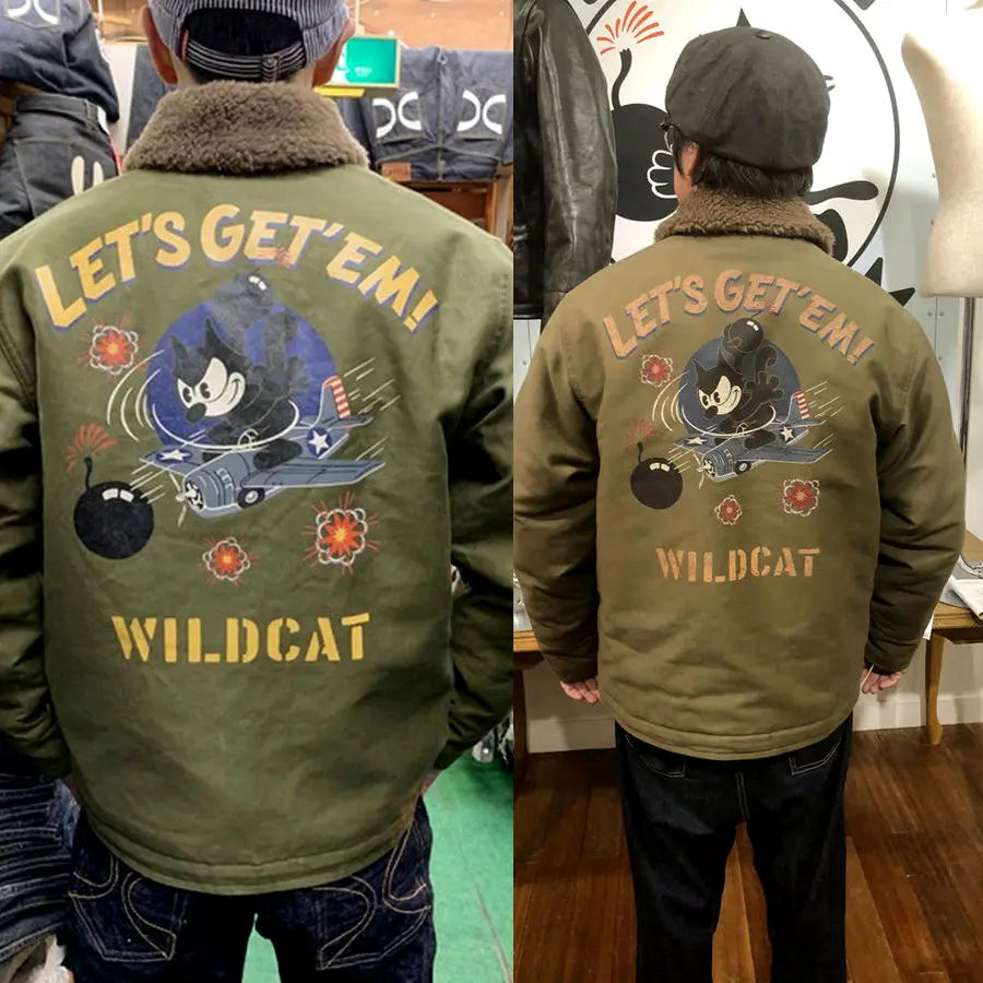 TOYS McCOY Deck FELIX CAT "100th Anniversary" N-1 Clipped Jacket