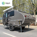 Mini Rv caravan Small Teardrop  Camping Camper Van Travel Trailer with Bathroom for Sale