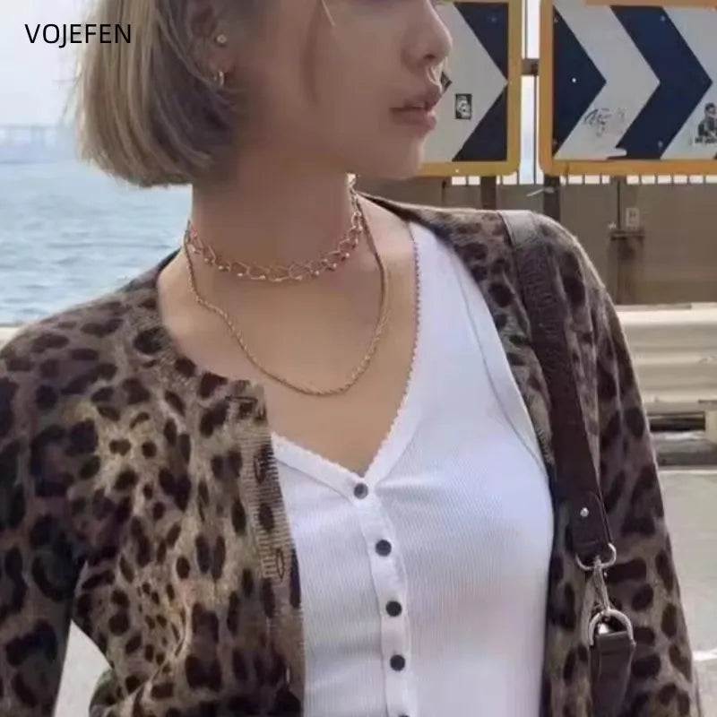 VOJEFEN Genuine 18K Real Gold Jewelry Rope Chain Necklace Luxury Au750 Pure Gold Long Choker Necklaces For Men/Woman 2026 New