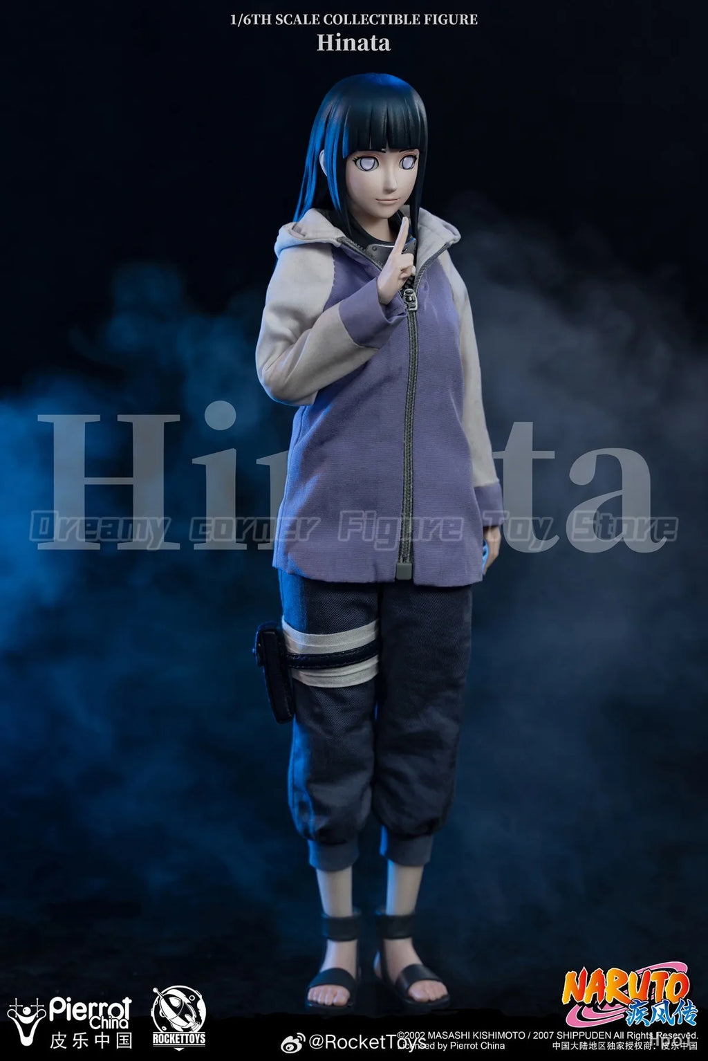 【In Stock】RocketToys ROC-006 NARUTO Shippuden Hyuuga Hinata 1/6 Action Figure
