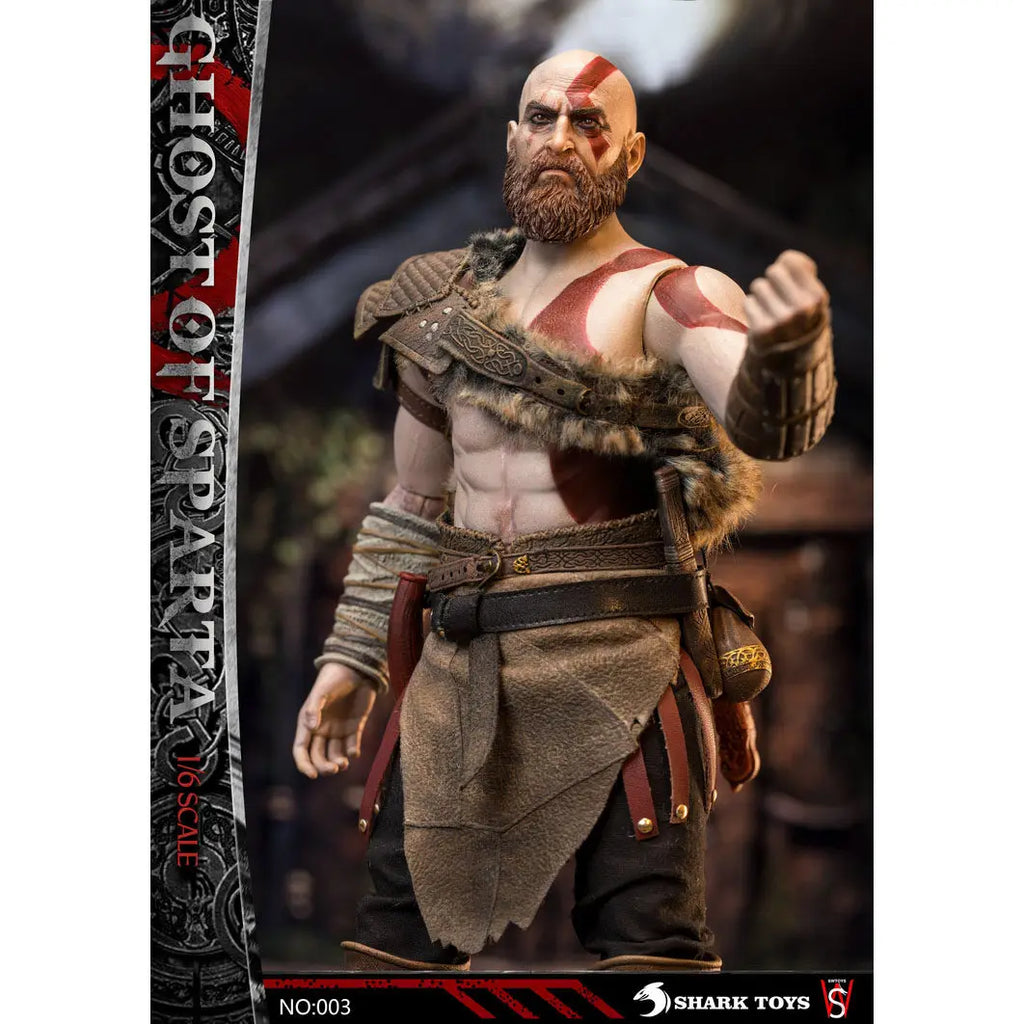 SWTOYS Original Spartan Warrior, God of War Series Kratos Anime Action Figure Model Toys Movable Model Ornaments Gifts Fo Boys