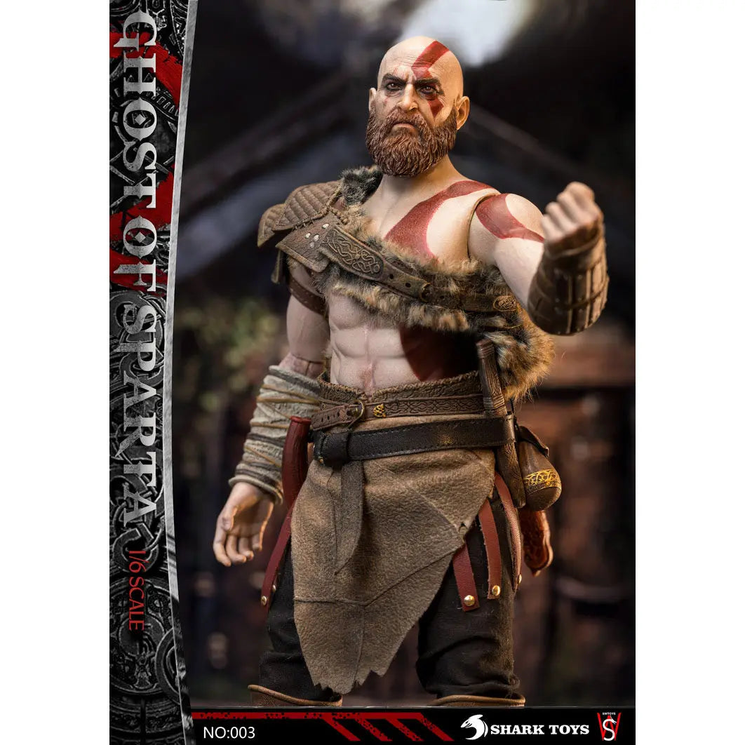 SWTOYS Original Spartan Warrior, God of War Series Kratos Anime Action Figure Model Toys Movable Model Ornaments Gifts Fo Boys