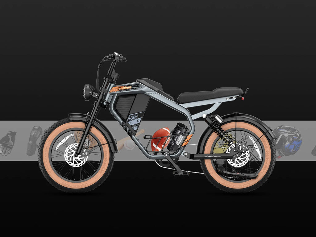 E-Bike 1500W Motor 52V20AH All-terrain Fully Suspended Off-road Motorcycle Electric Bike 20*4.0-inch Fat Tire  Electric Bicycle