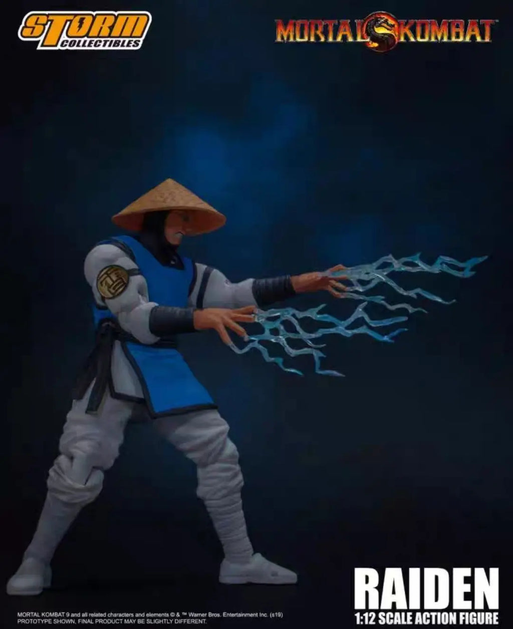 In Stock Authentic Storm Toys   Mortal Kombat RAIDEN Blue Lightning & Red Lightning 1/12 Action Figure Model Collector's Gift