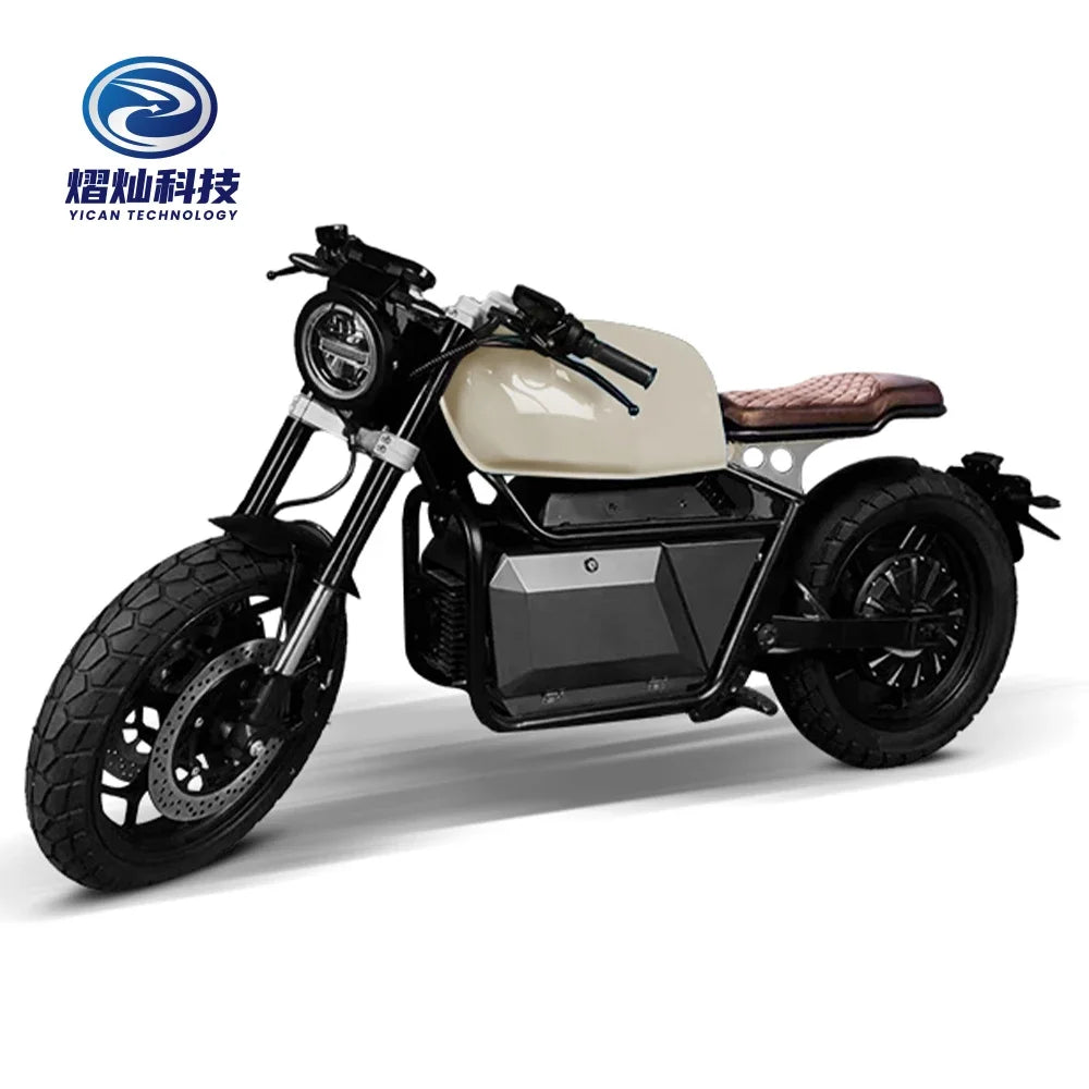 ER200 DDP Wuxi Advanced Technology 4000w 72v 60ah Retro Style Electric Motorcycle