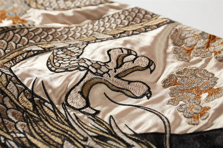 A005 Design Baseball Jackets For Man Heavy Embroidery Loose Fit Autumn Top Quality Polyester Chinese Style Chamarras Para Hombre