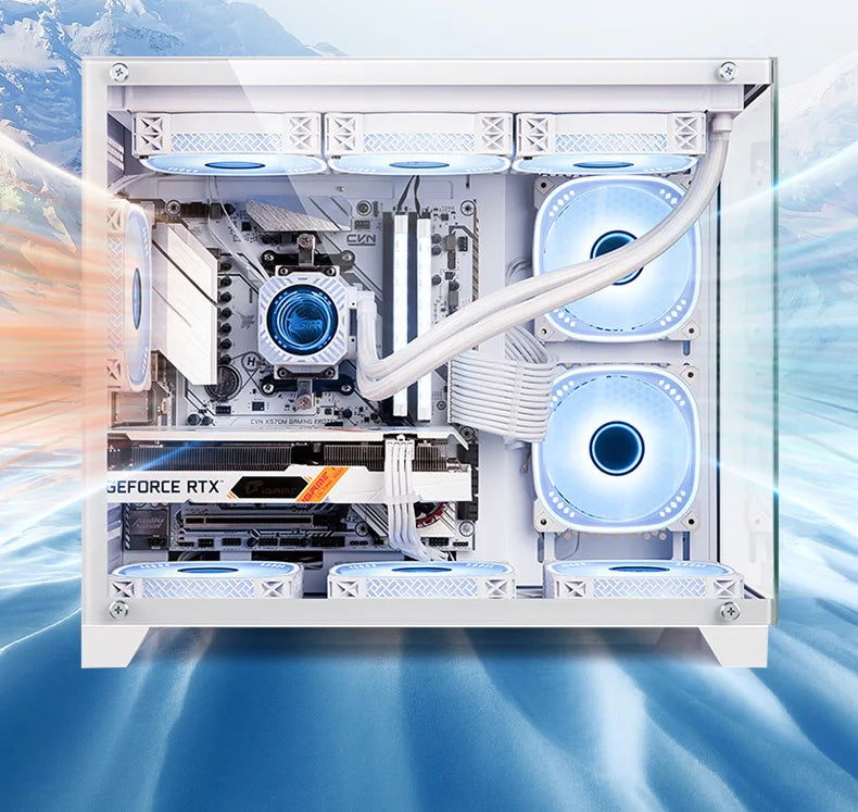 i7i9 14th generation 14900KF computer host RTX5070 desktop computer full set sea view room game water cooling host assembly