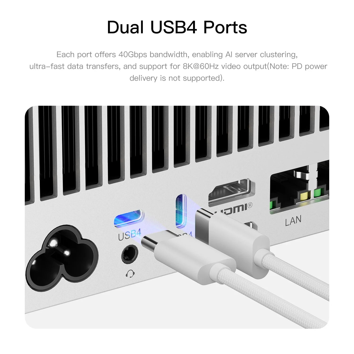 Beelink GTR9 Pro AI Mini PC AMD Ryzen AI MAX+ 395 LPDDR5X 128GB 8000MT/s 2TB SSD 140W Ultra 10GbE LAN WiFi7 BT5.4 Fingerprint
