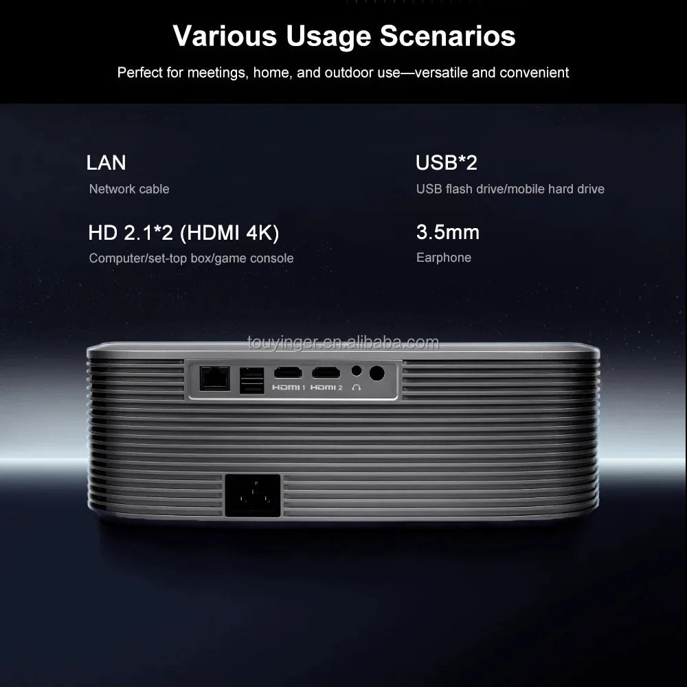 Upgraded HQ11W 3600 ANSI 4K Projector Full HD 1080P Video Movie 5G WiFi LED Smart TV Game Mode Home Theater Cinema Beamer