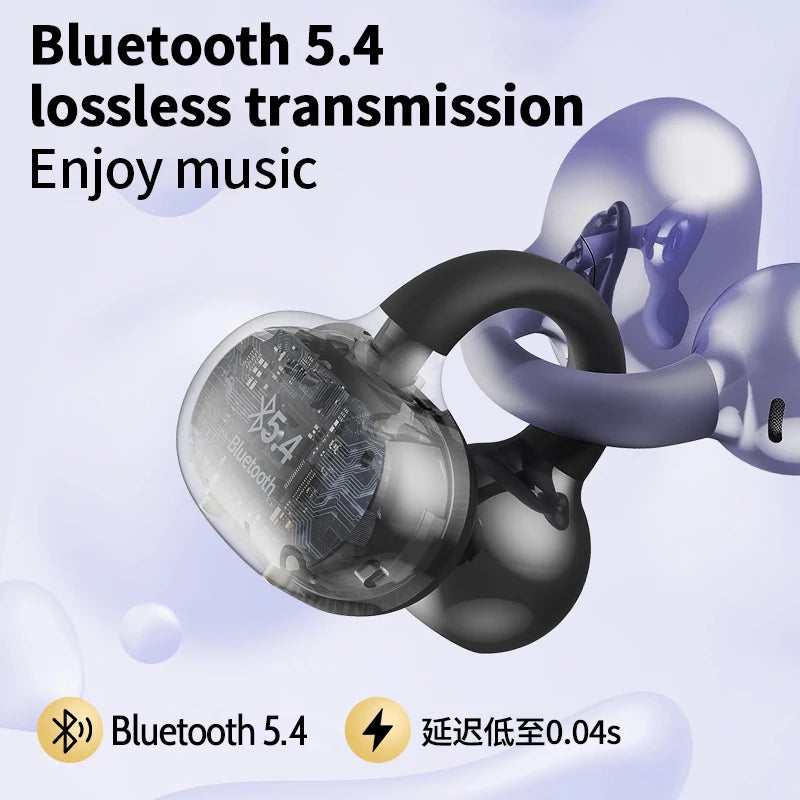 New Sport Earclip Wireless Headphone Bluetooth Earphone audífonos bluetooth inalámbrico Gaming LED Display Game and Music Mode